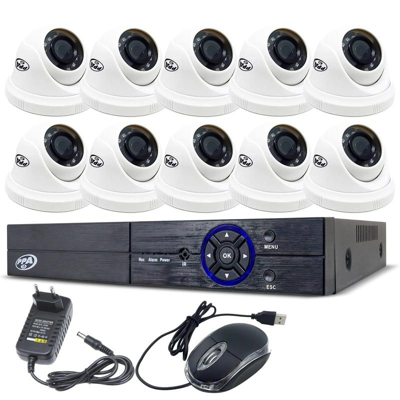 DCP byファーストギア Kit 10 Câmeras PPA Citrox Dome CX-2921D + DVR 16 Canais PPA
